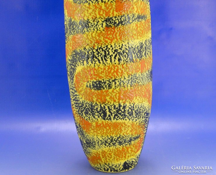 0A539 Nagyméretű iparművészeti retro kerámia váza