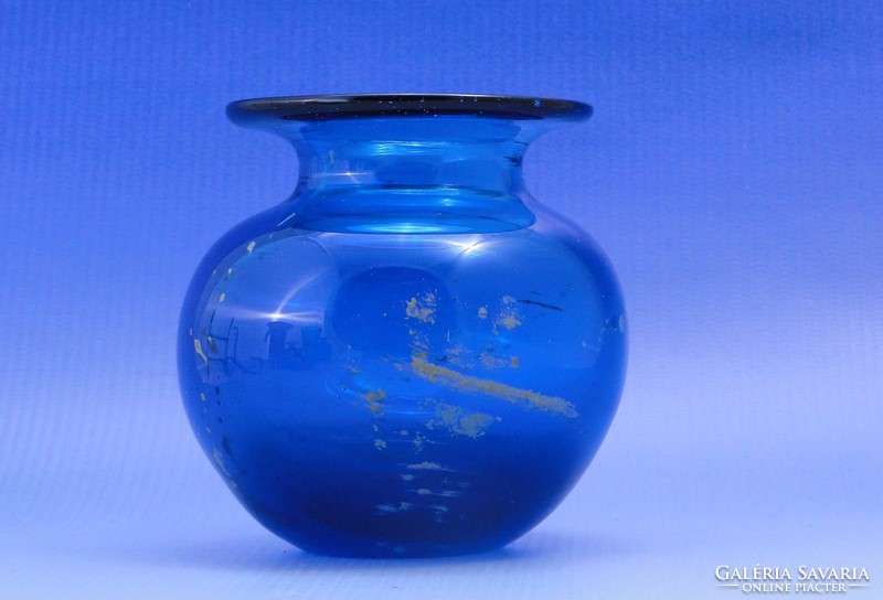 0C651 Jelzett művészi Mdina fújtüveg váza