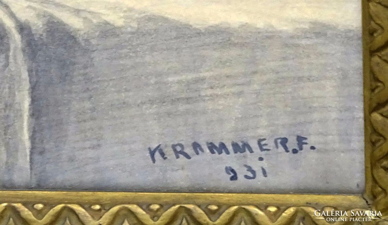 0G543 Krammer F. jelzéssel : Virágcsendélet 1931