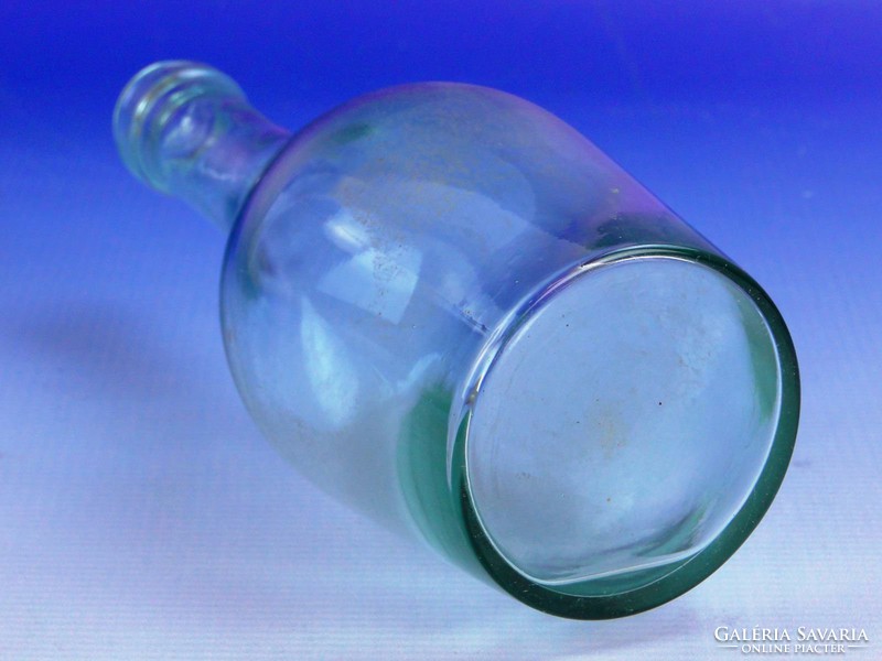 0F749 Antik fújt üveg palack 20 cm 3.5 dl