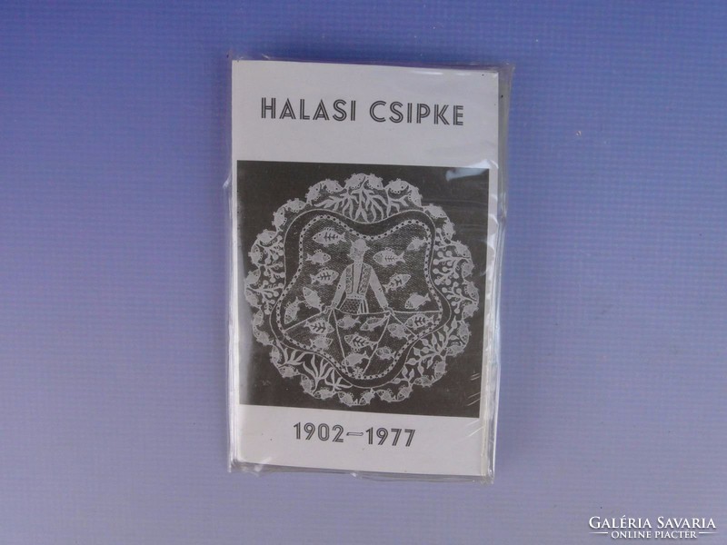 0G078 Halasi csipke 12db-os diakocka sor 1902-1977