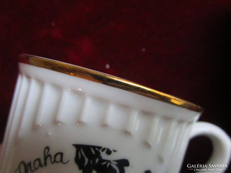 Biedermeier hot chocolate porcelain cup set Prague