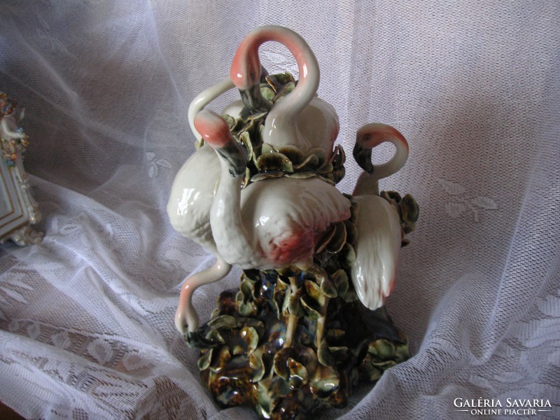 Flamingók , különleges , jó kvalitású porcelán