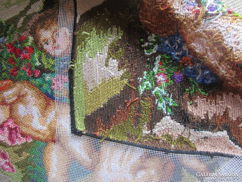 Art Nouveau needle tapestry tapestry rubens angel needlework