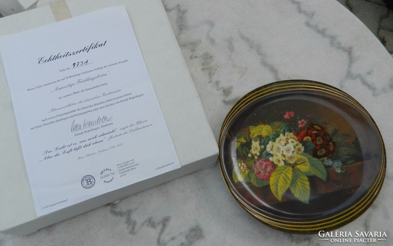Bradex oval decorative plate limited edition johan laurentz jen