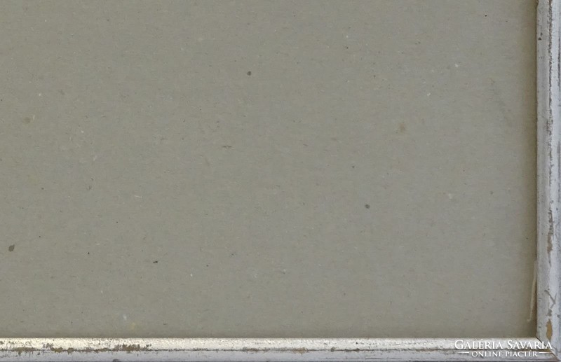 0H106 Régi ezüst színű képkeret 27 x 35 cm