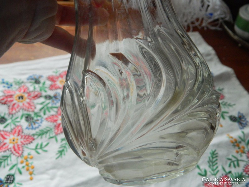 Antik vastag falú üveg váza 