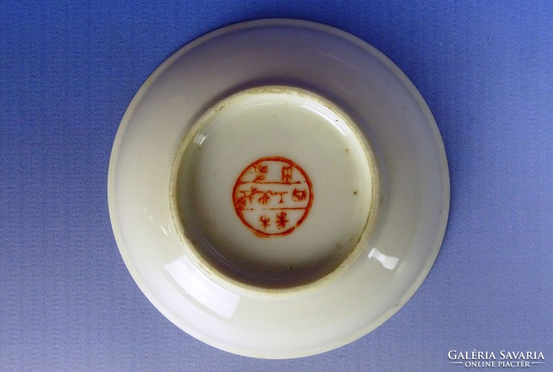 0H231 Régi kisméretű kínai porcelán tányér tálka