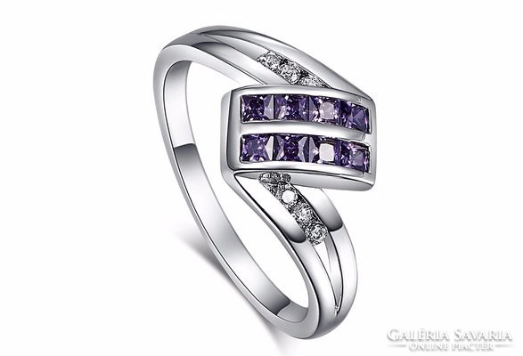Purple stone ring size 7 (size 54)
