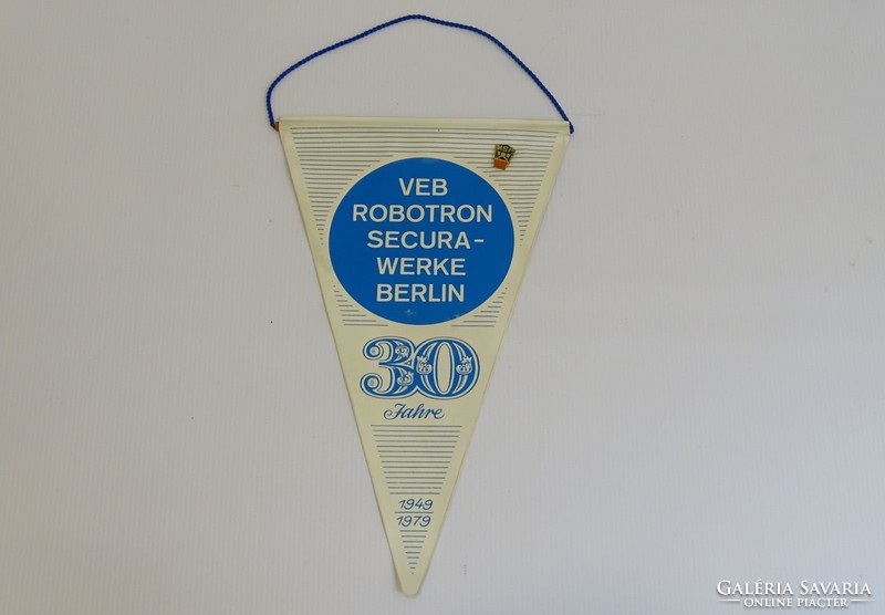 0H140 Retro ROBOTRON reklám relikvia zászló