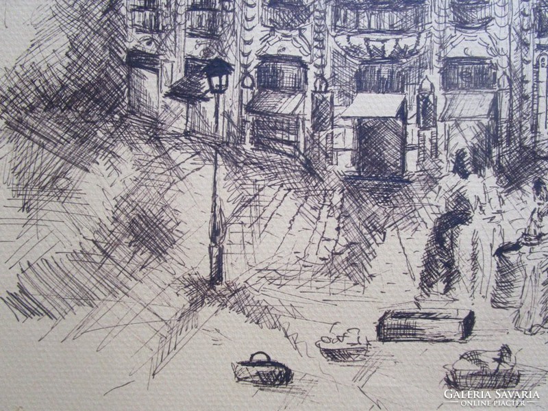 Judaica weisz store ink drawing florian square 1908