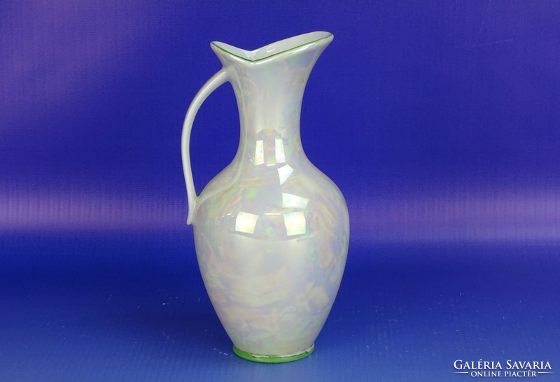 0H358 Jelzett irizáló porcelán váza RUDOLFSTADT