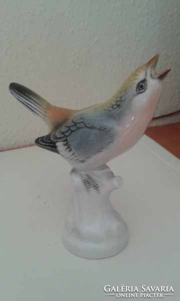 Volkstedter porcelán madár - 13 cm