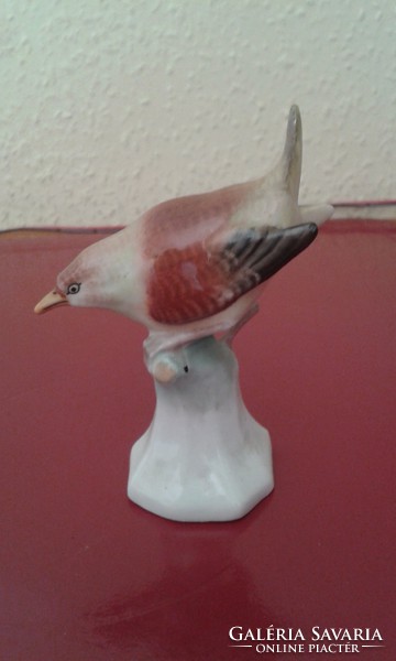 Kézzel festett madár figura - 9 cm