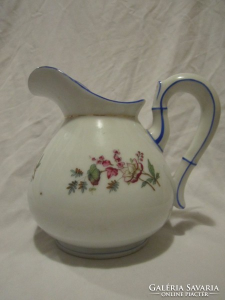 Art Nouveau painted porcelain milk jug