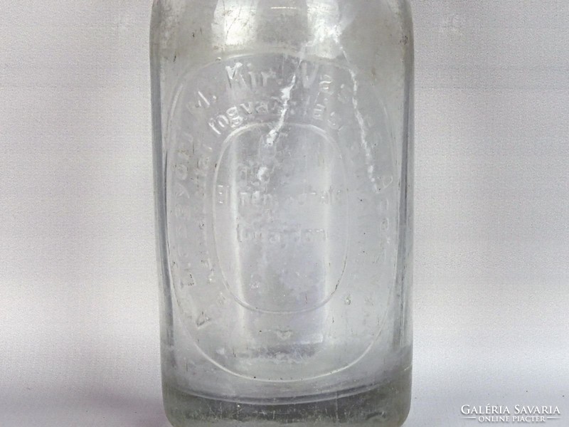 0G709 Régi különleges szódásüveg szifon 1938