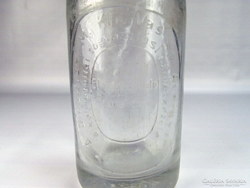 0G709 Régi különleges szódásüveg szifon 1938