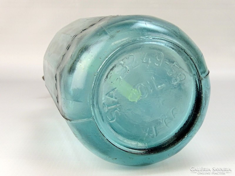 0G719 Régi feliratos zöld szódásüveg VETŐ 1934