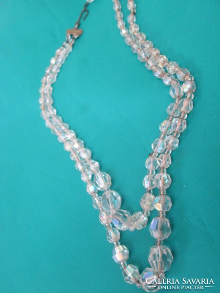 Aurora borealis crystal jewelry chain