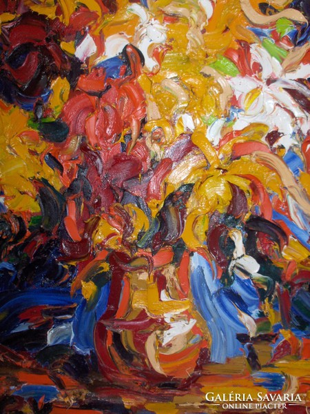 Medgyessy-Kovács Gyula: Still Life of Flowers c. paintings