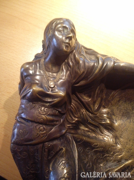 Silver plated copper figure