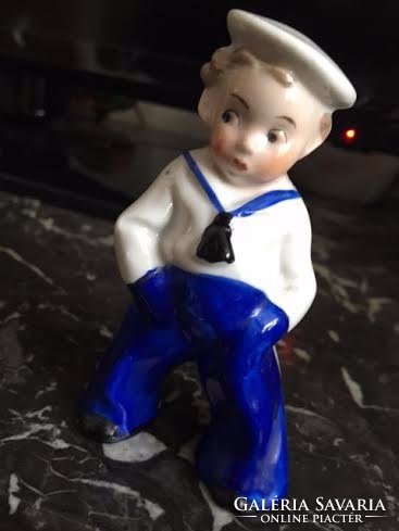 Rare antique porcelain sailor boy