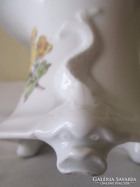 Ritka talán Herendi porcelán váza különleges halfej lábakon