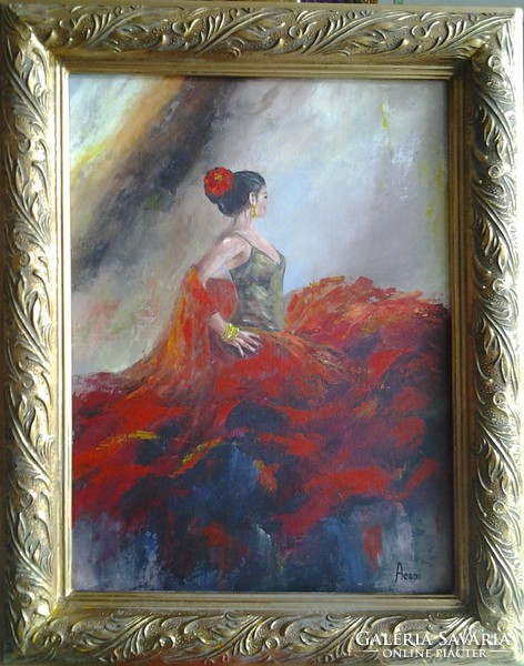 Táncosnő 7. c. festmény