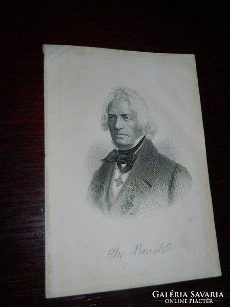 Famous people in antique engraving - woodcut rauch, christian