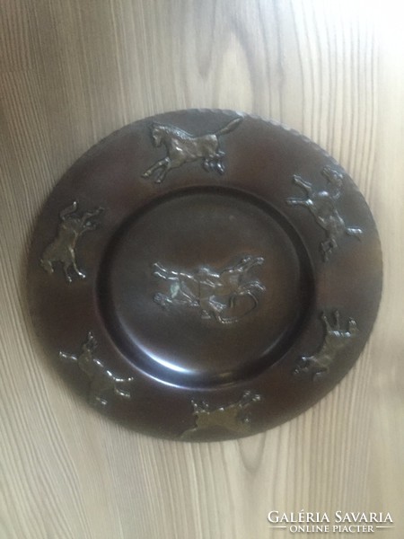 Red copper decorative bowl