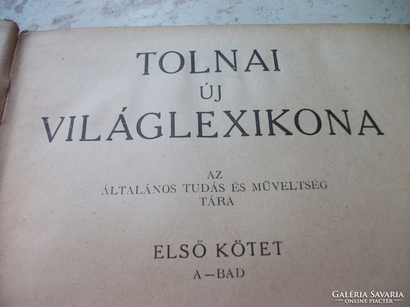 Tolna's new world lexicon i, ii, iii. Volume for sale1926