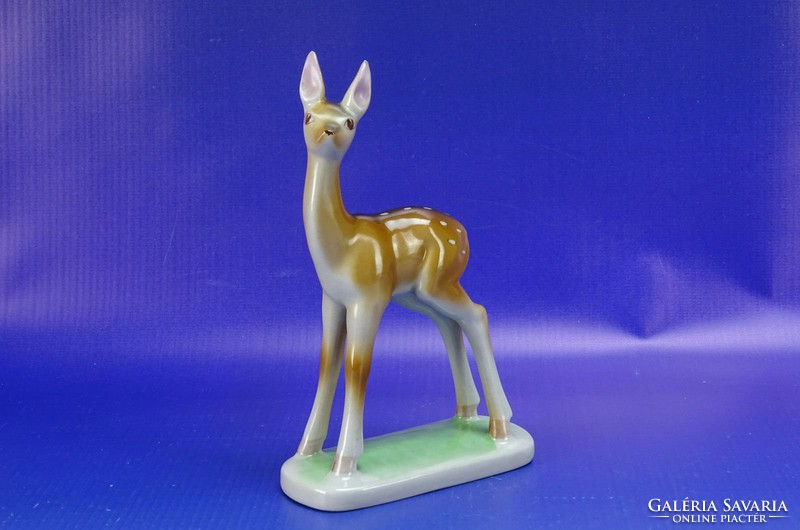 0H830 Régi DRASCHE porcelán bambi figura