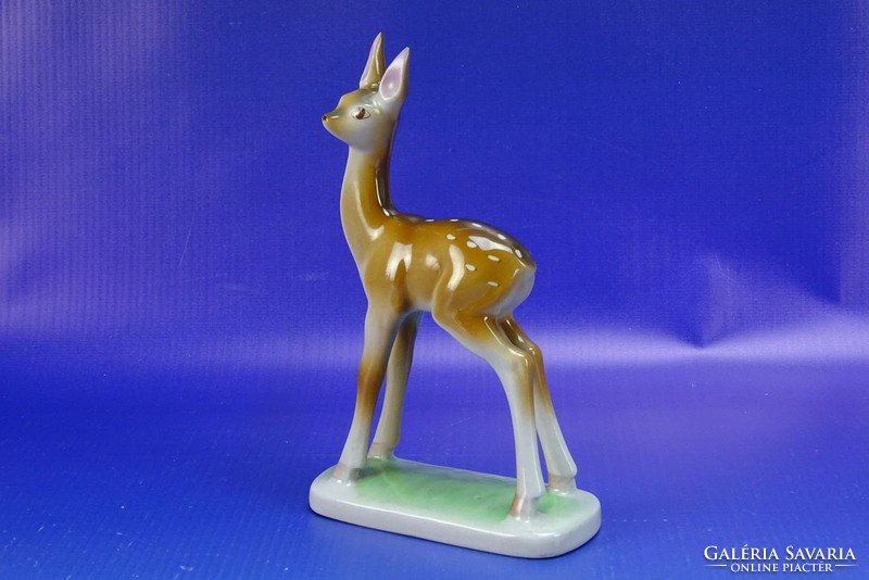 0H830 Régi DRASCHE porcelán bambi figura