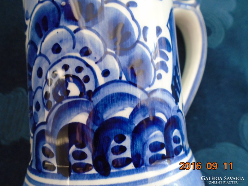 Delft-virágos kupa