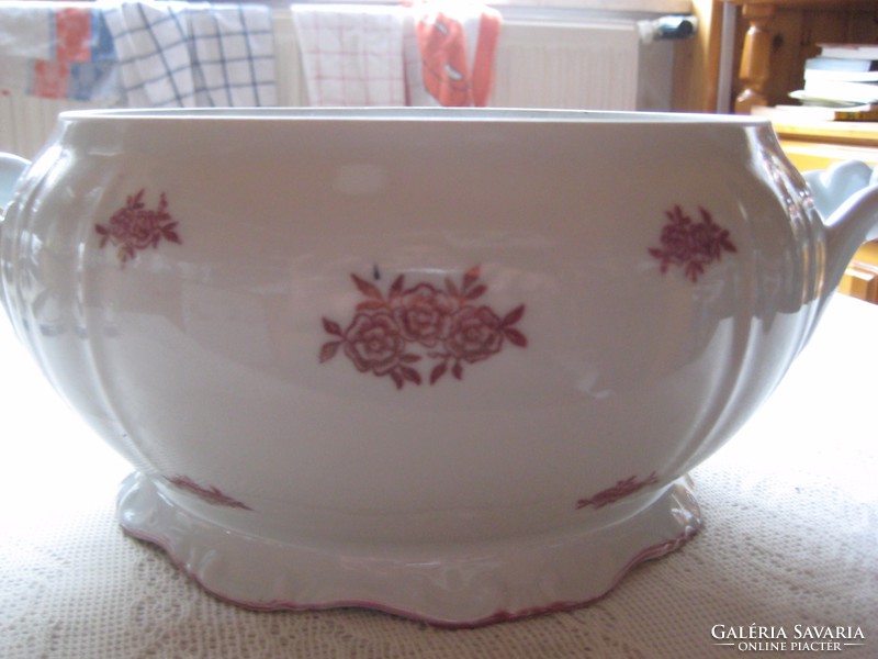 Zsolnay, flower pattern, jelzrett, soup bowl
