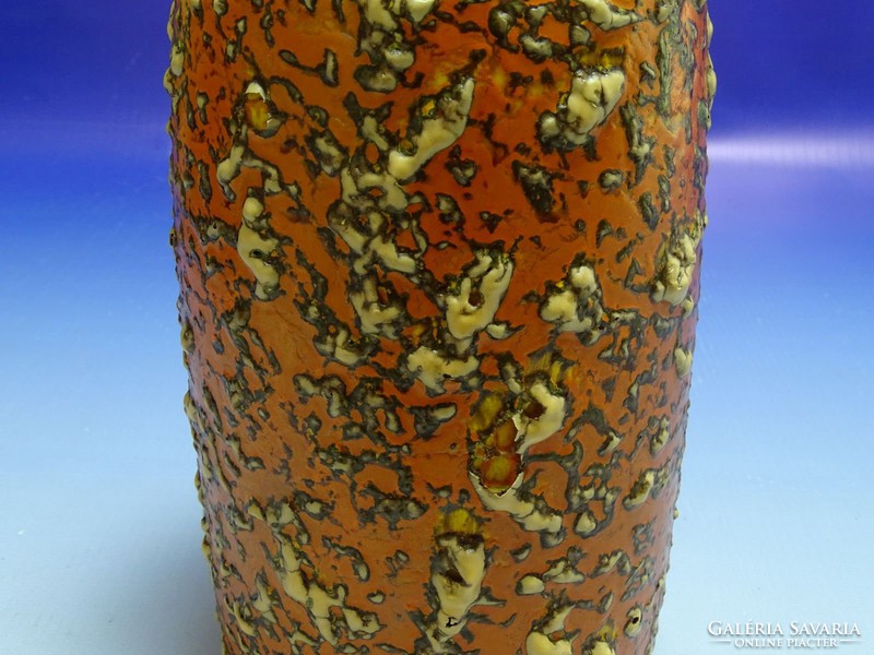 0I618 Retro TÓFEJ iparművészeti kerámia váza 21 cm