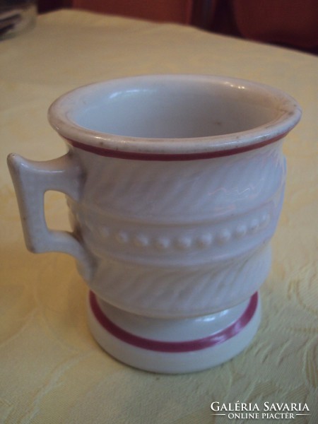 Antique thick porcelain mug with 