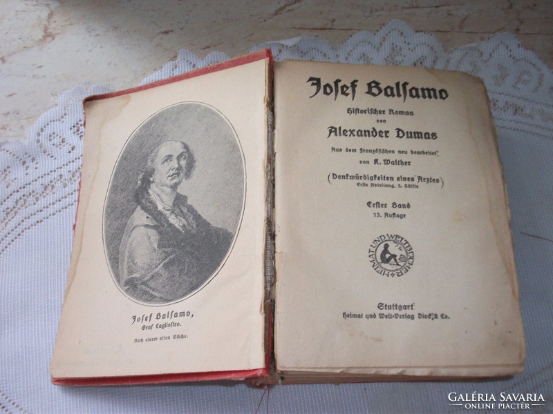 A.Dumast Josef Balsamo 1924-es könyv.