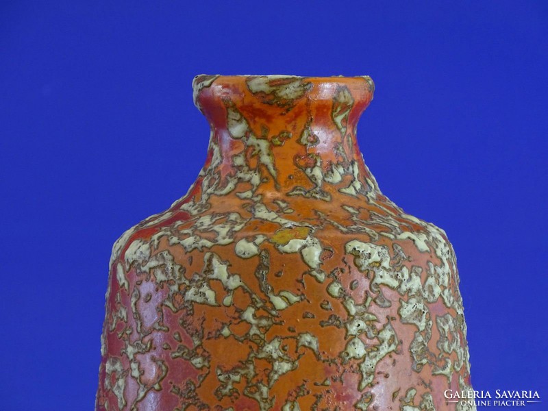 0I353 Retro TÓFEJ iparművészeti kerámia váza 21 cm