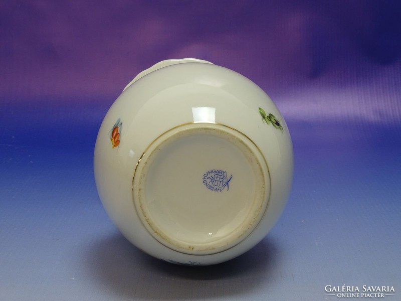 0I576 Régi herendi porcelán váza 14.5 cm