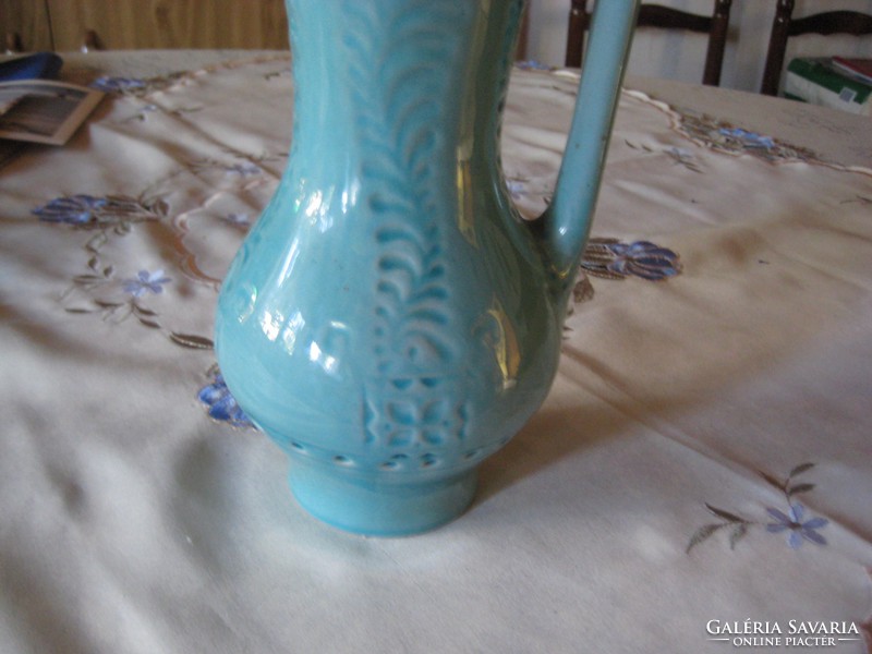 Zsolnay kék váza , Nikelszky terv ,   28 cm