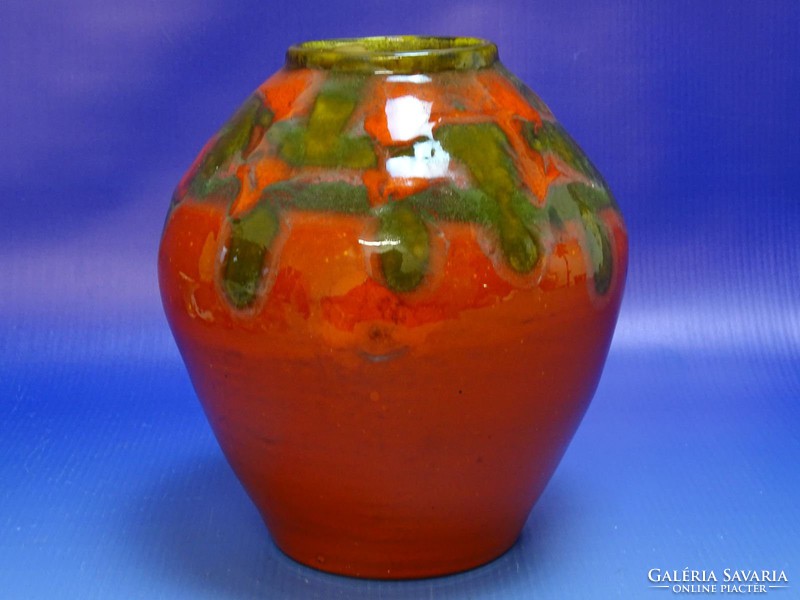 0I620 Retro kerámia váza 16 cm