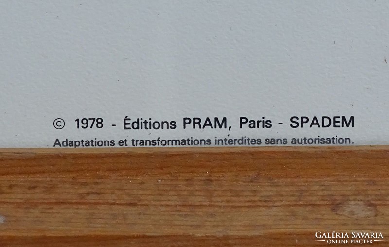 0I730 Retro színes Francia nyomat 1978 PARIS