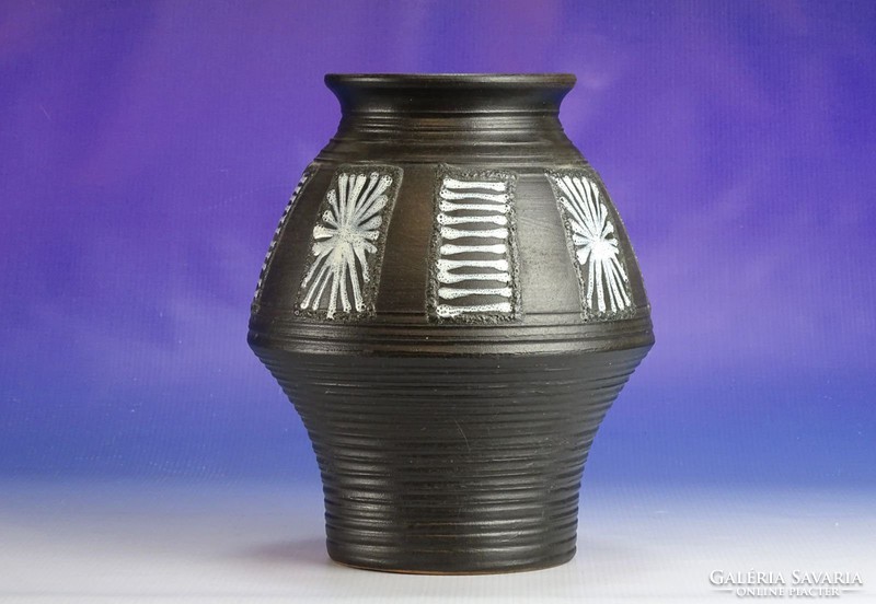 0I834 Retro kerámia váza 23 cm
