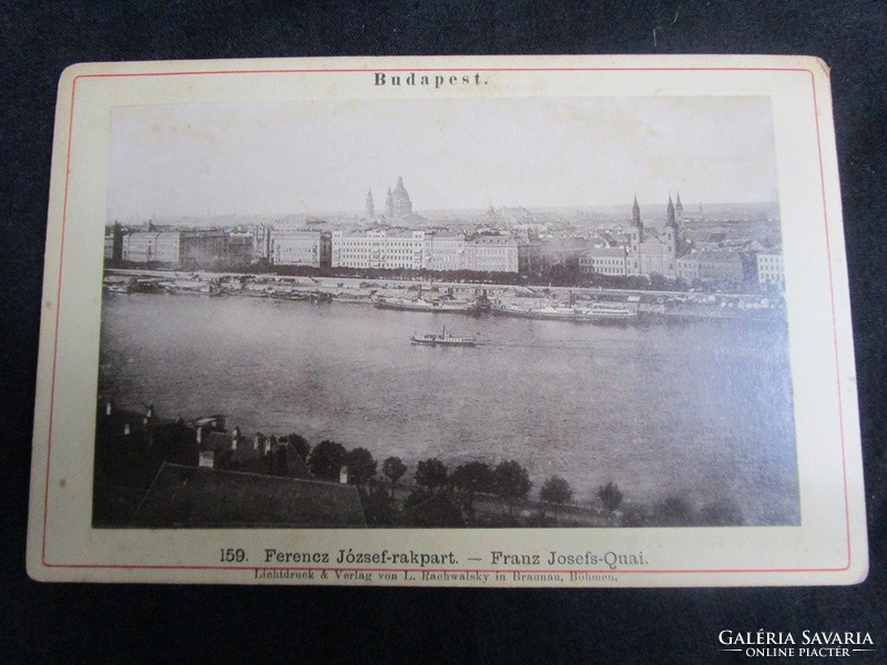 Budapest Ferenc József quay in 1882