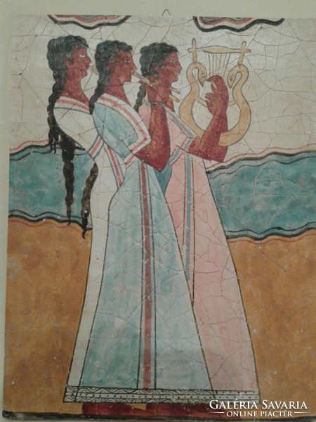 Görög freskó falikép 24x30x1 cm