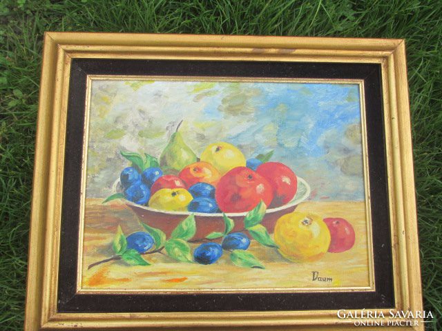 Asztali gyümülcs csendélet festmény 44X54 CM