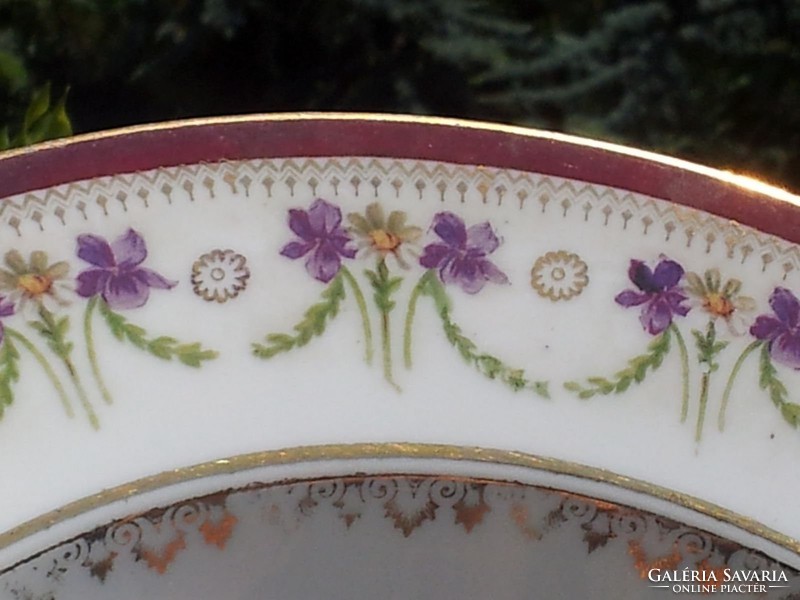 Antique violet plates