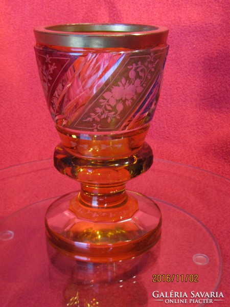 Antique Biedermeier glass cup