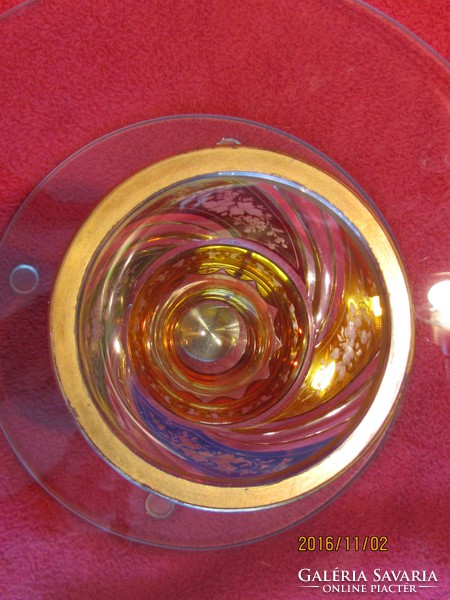 Antique Biedermeier glass cup